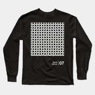 Burial / Minimalist Graphic Fan Artwork Design Long Sleeve T-Shirt